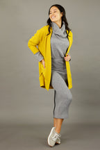 Yellow Rib Oversize Coatigan