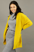 Yellow Rib Oversize Coatigan