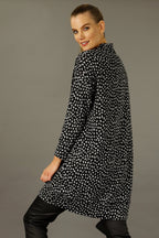Black/Silver Print Woolly Dress - FINAL SALE