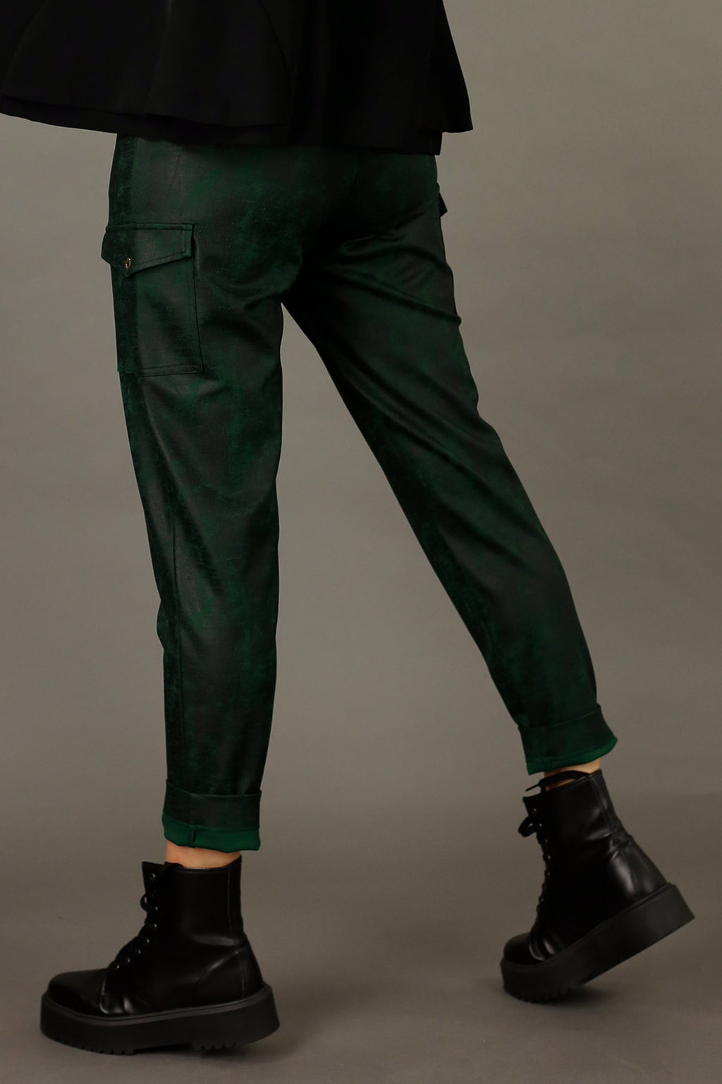 Forest Leatherette Cargo Jogger - FINAL SALE
