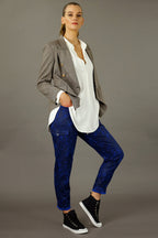 Cobalt Leatherette Cargo Jogger - SALE