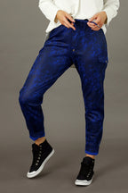 Cobalt Leatherette Cargo Jogger - SALE