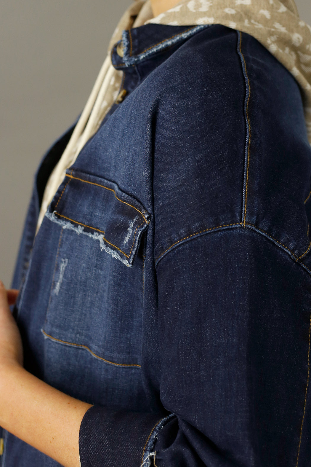 Dark Denim Shacket - SALE