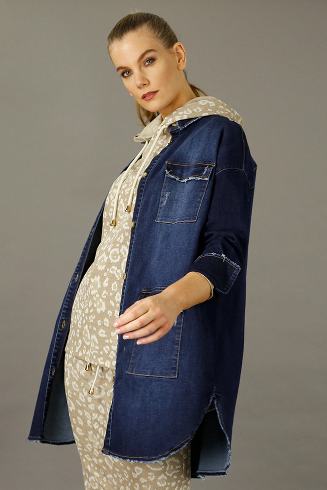 Dark Denim Shacket - SALE