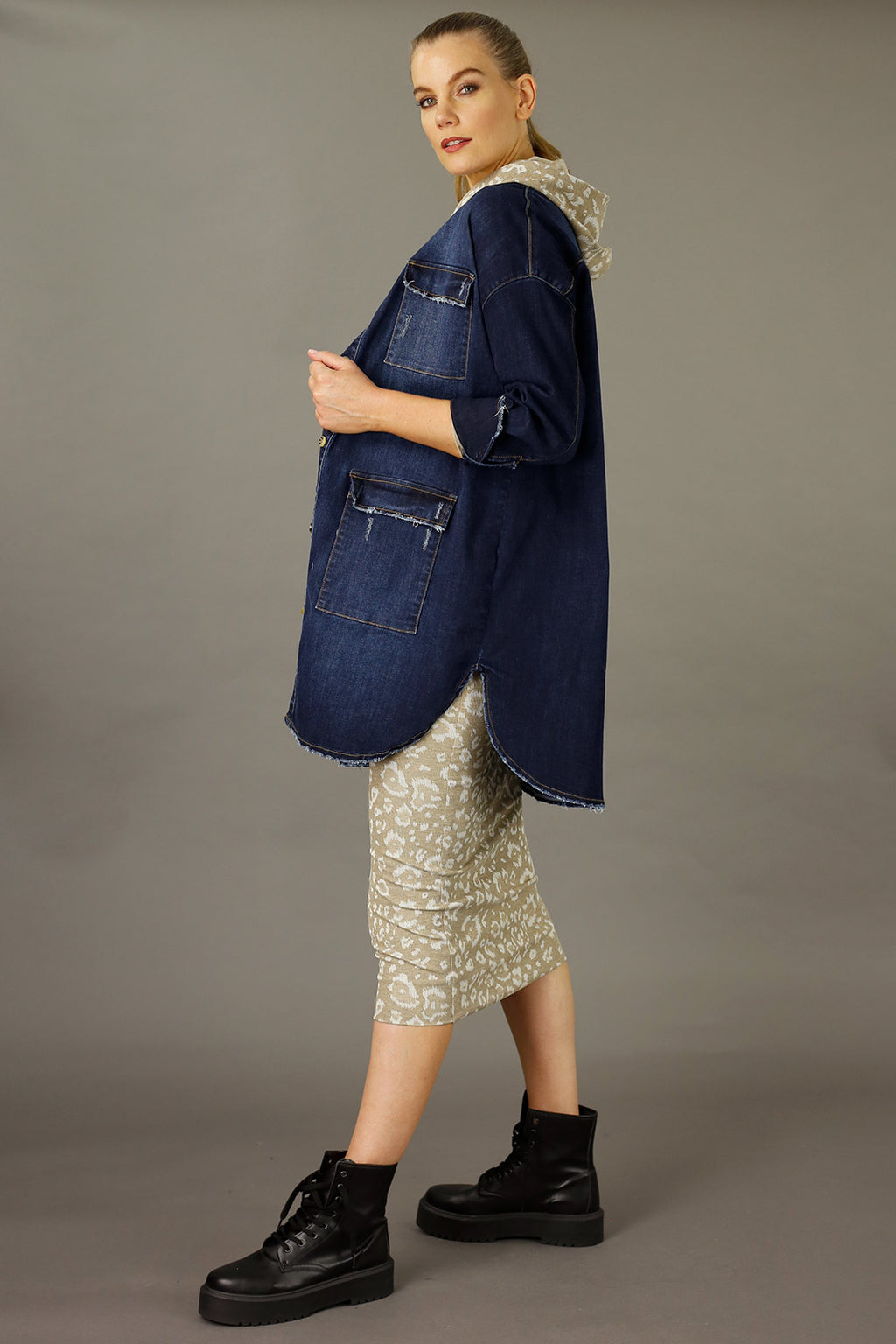 Dark Denim Shacket - SALE