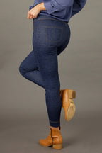 Blue Denim Ponte Jeans