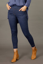 Blue Denim Ponte Jeans