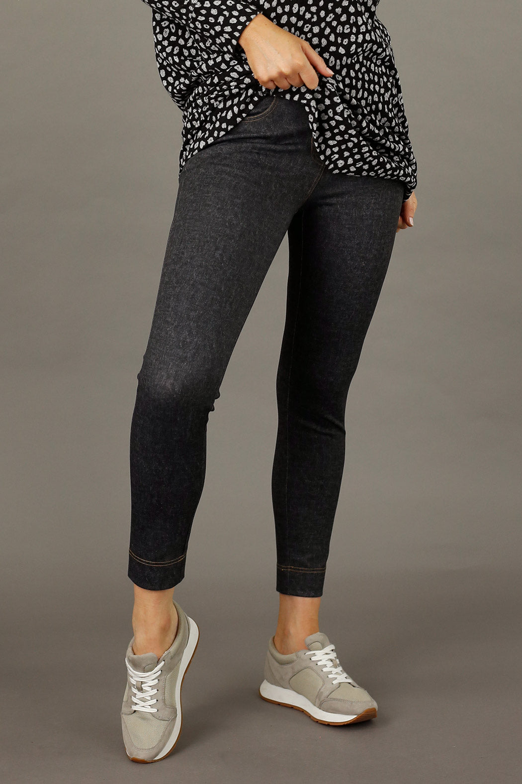 Black Denim Ponte Jeans