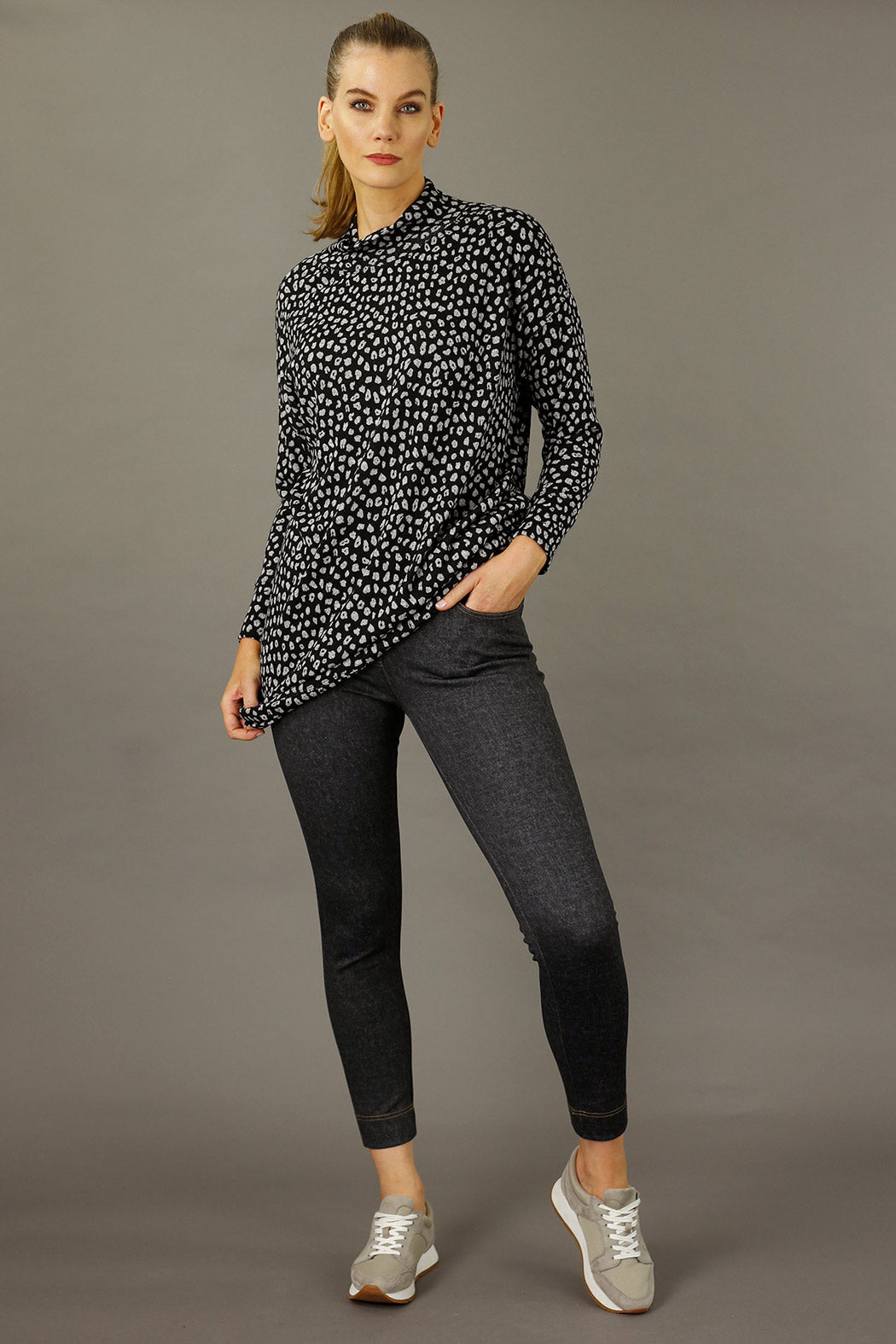 Black Denim Ponte Jeans