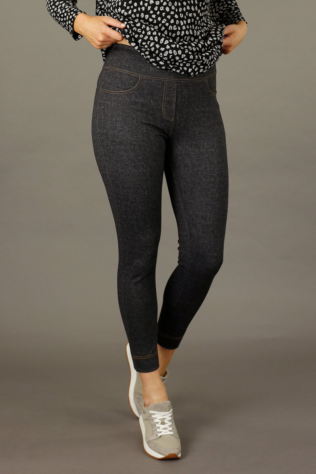 Black Denim Ponte Jeans