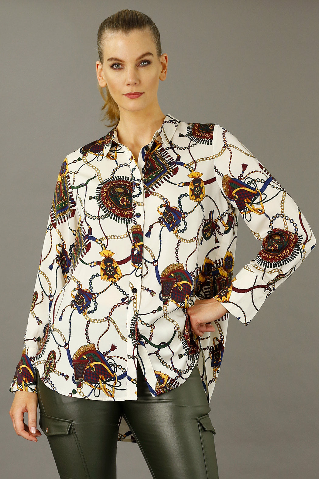 White Bridle Nano Boyfriend Shirt