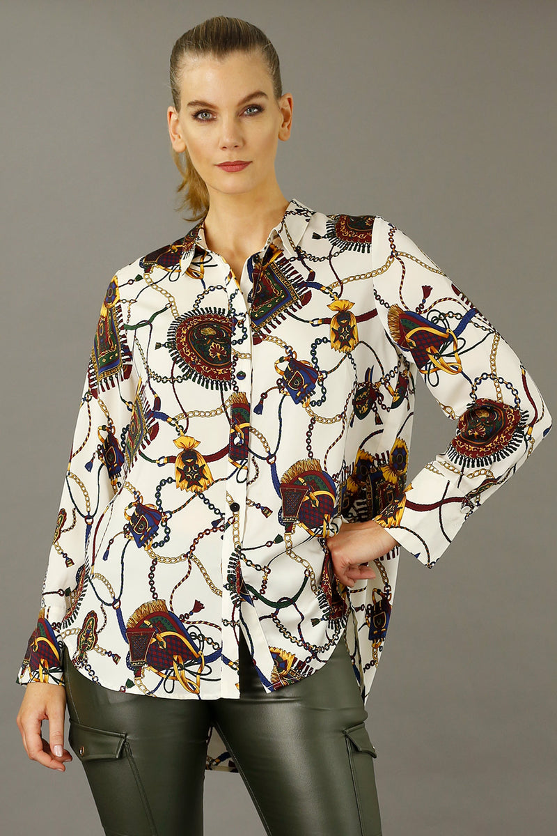White Bridle Nano Boyfriend Shirt