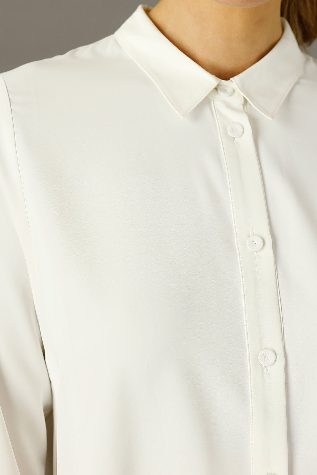 Ivory Soft Touch Essential Boyfriend Shirt - SALE