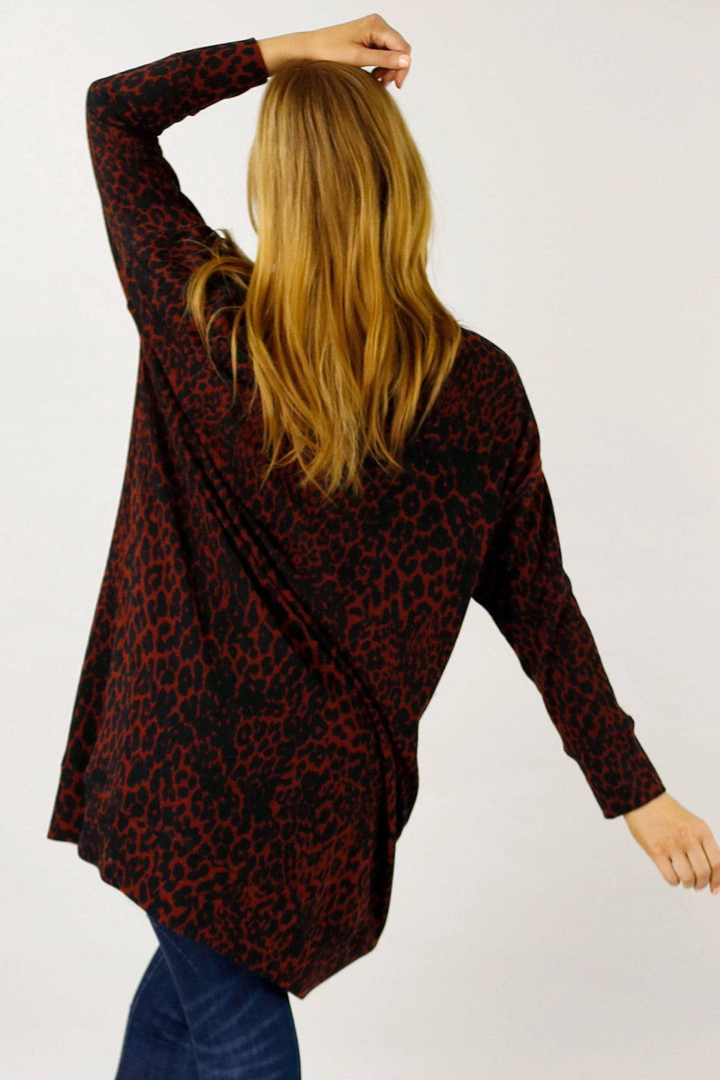 Black Rust Woolly Print Dress - FINAL SALE
