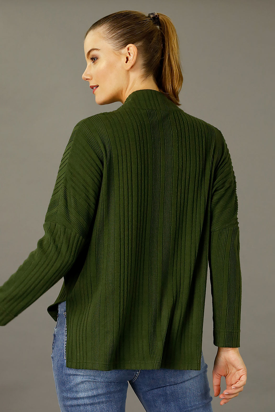 Khaki Rib Eden Jumper