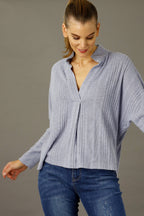Pale Blue Rib Eden Jumper