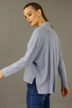 Pale Blue Rib Eden Jumper