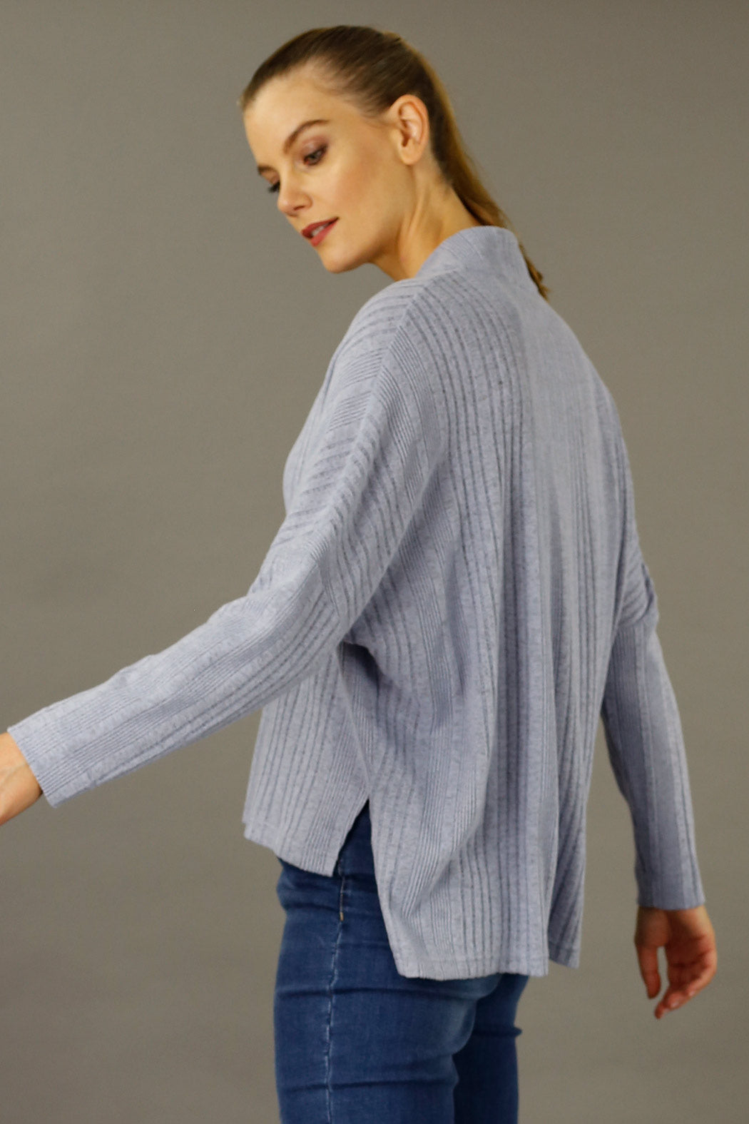 Pale Blue Rib Eden Jumper