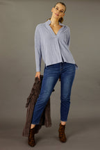 Pale Blue Rib Eden Jumper