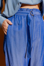 Marine Shot Paperbag Pant