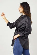 Black Matrix Boyfriend Shirt