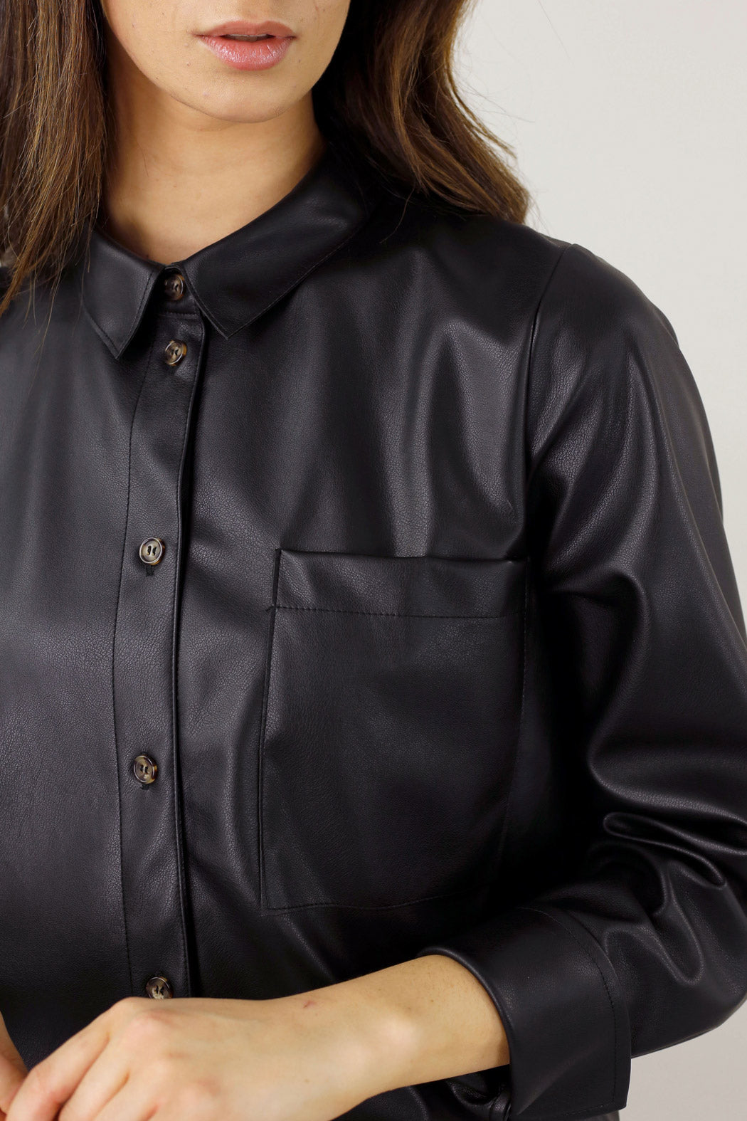 Black Matrix Boyfriend Shirt
