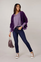 Lilac Mod Rib Crew Jumper