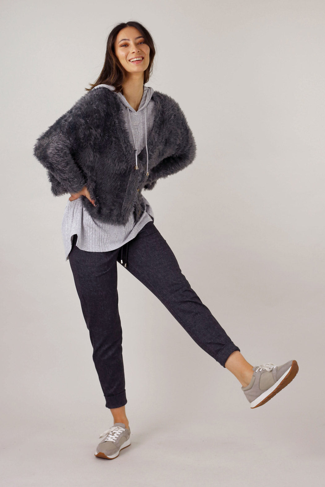 Grey Plush Wonder Cardi - FINAL SALE