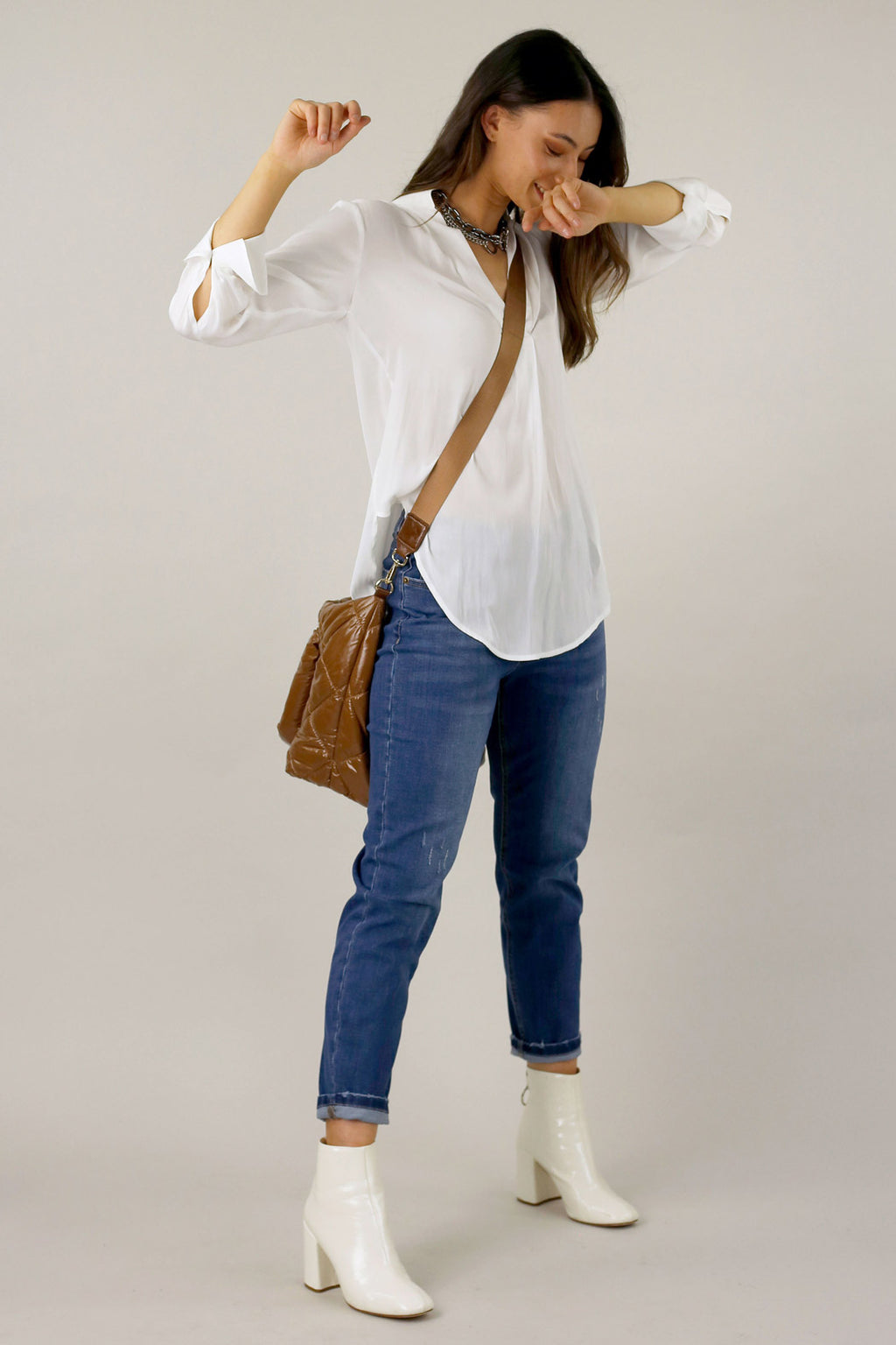 White Seta Blogger Shirt - SALE