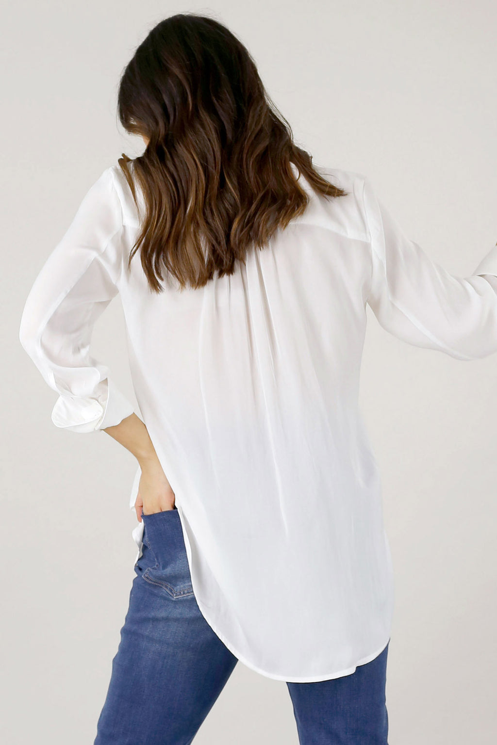 White Seta Blogger Shirt - SALE