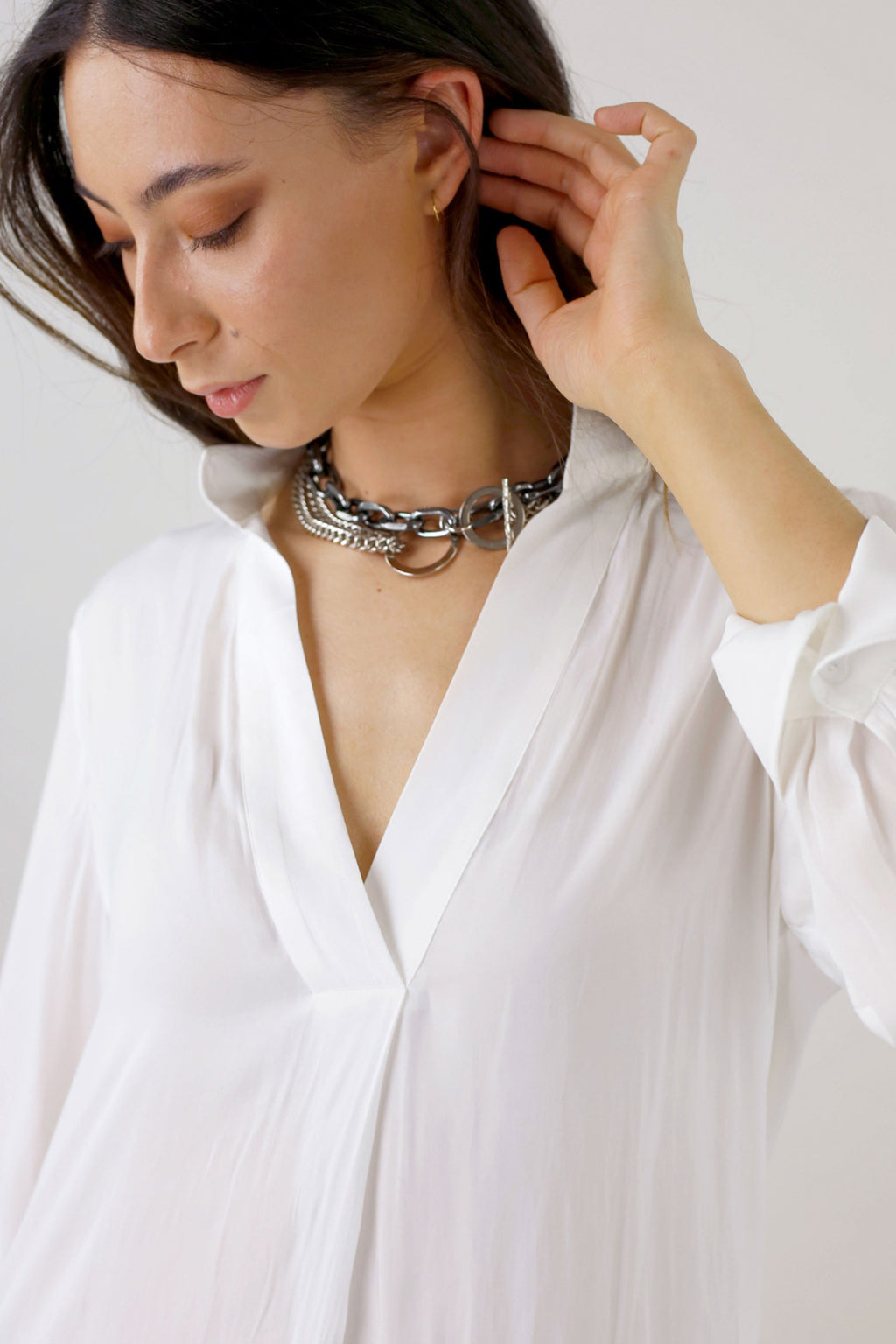 White Seta Blogger Shirt - SALE