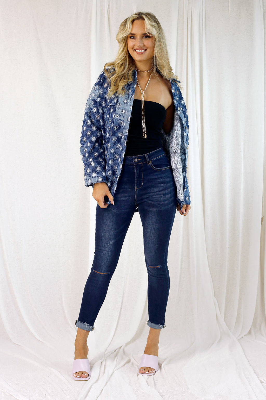 Dark Denim Slice Slim Jean - FINAL SALE
