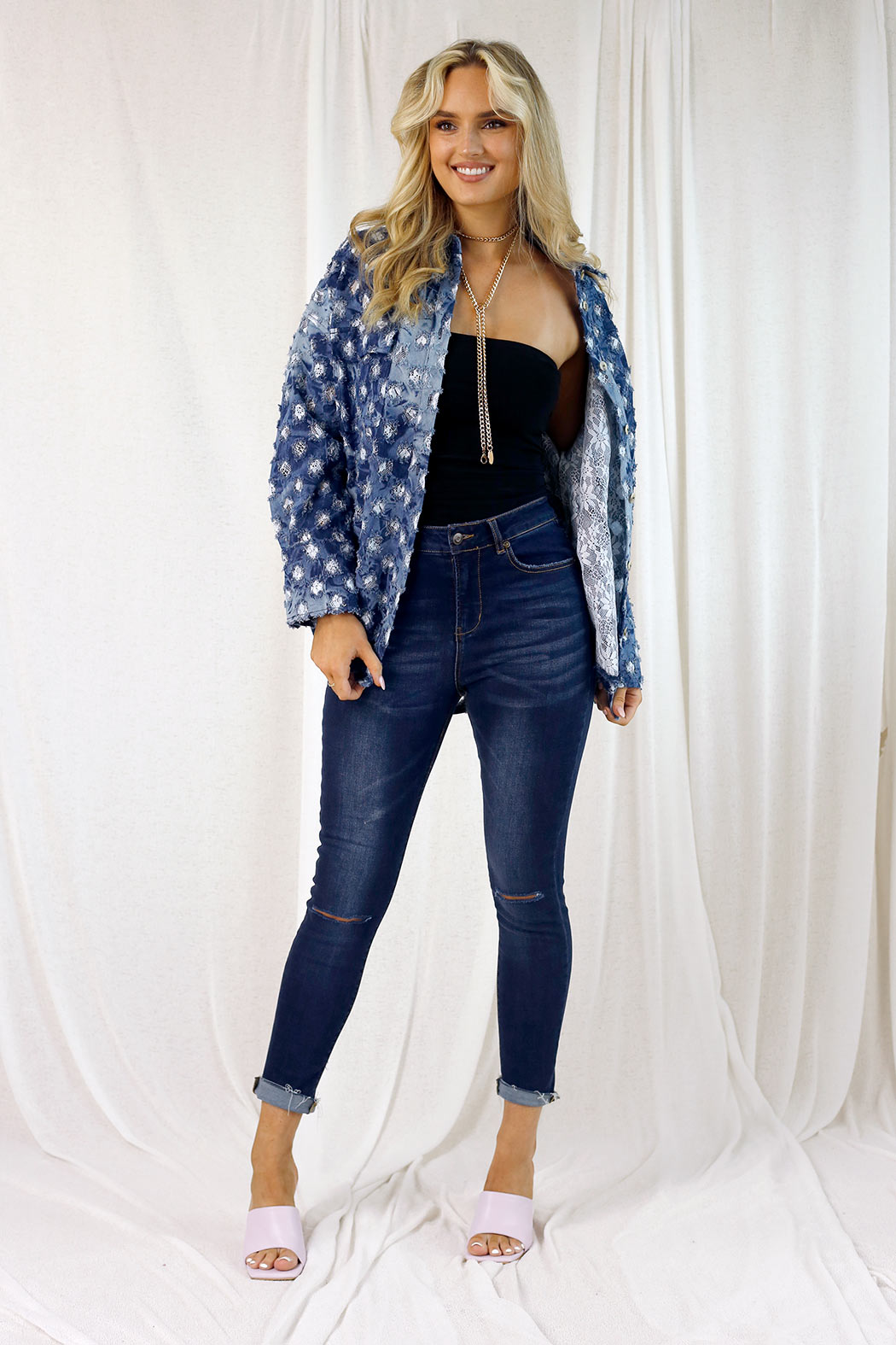 Dark Denim Slice Slim Jean - FINAL SALE