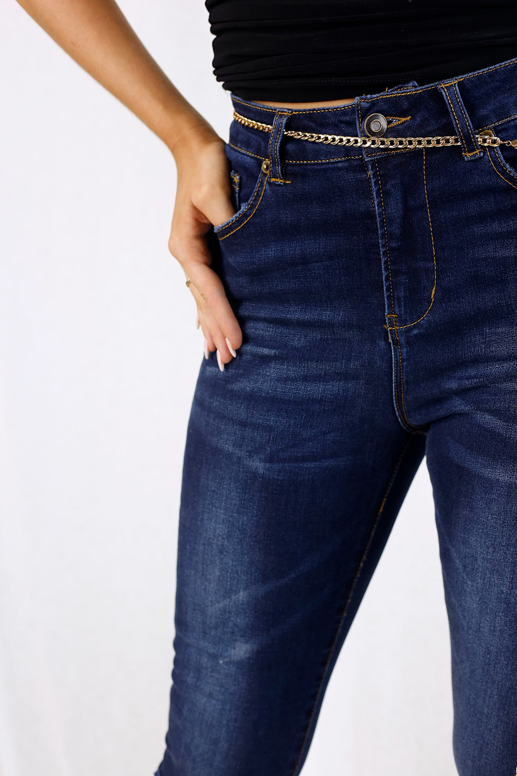 Dark Denim Slice Slim Jean - FINAL SALE