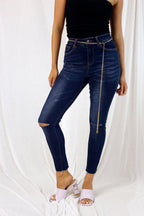 Dark Denim Slice Slim Jean - FINAL SALE