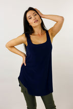 Navy Jersey Layer Cami