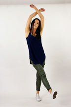Navy Jersey Layer Cami