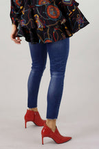 Chambray Slice Slim Jean - FINAL SALE