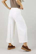 White Mod Rib Culotte