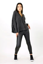 Black Mod Rib Jumper