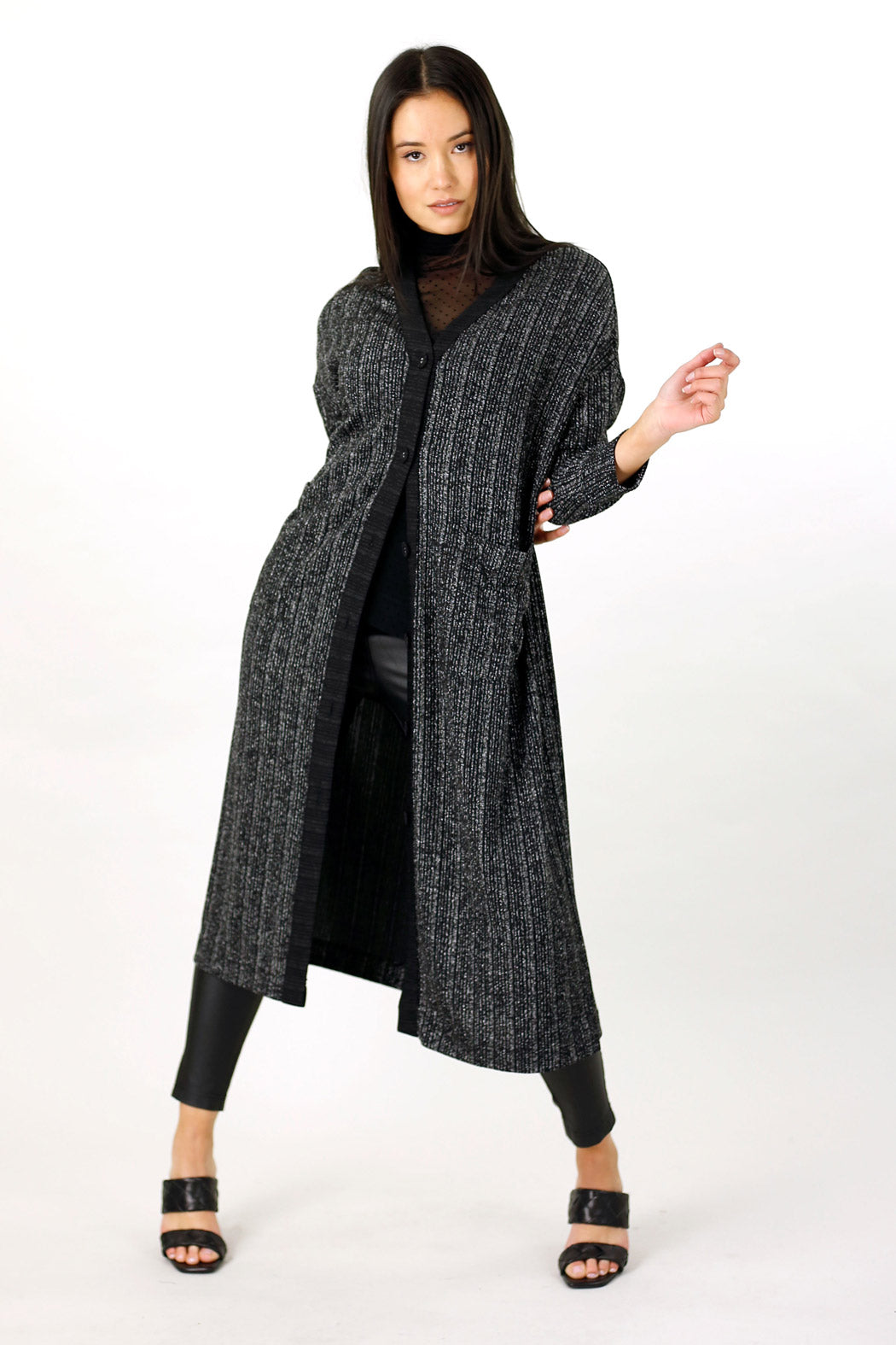 Silver Glam Maxi Cardigan - SALE