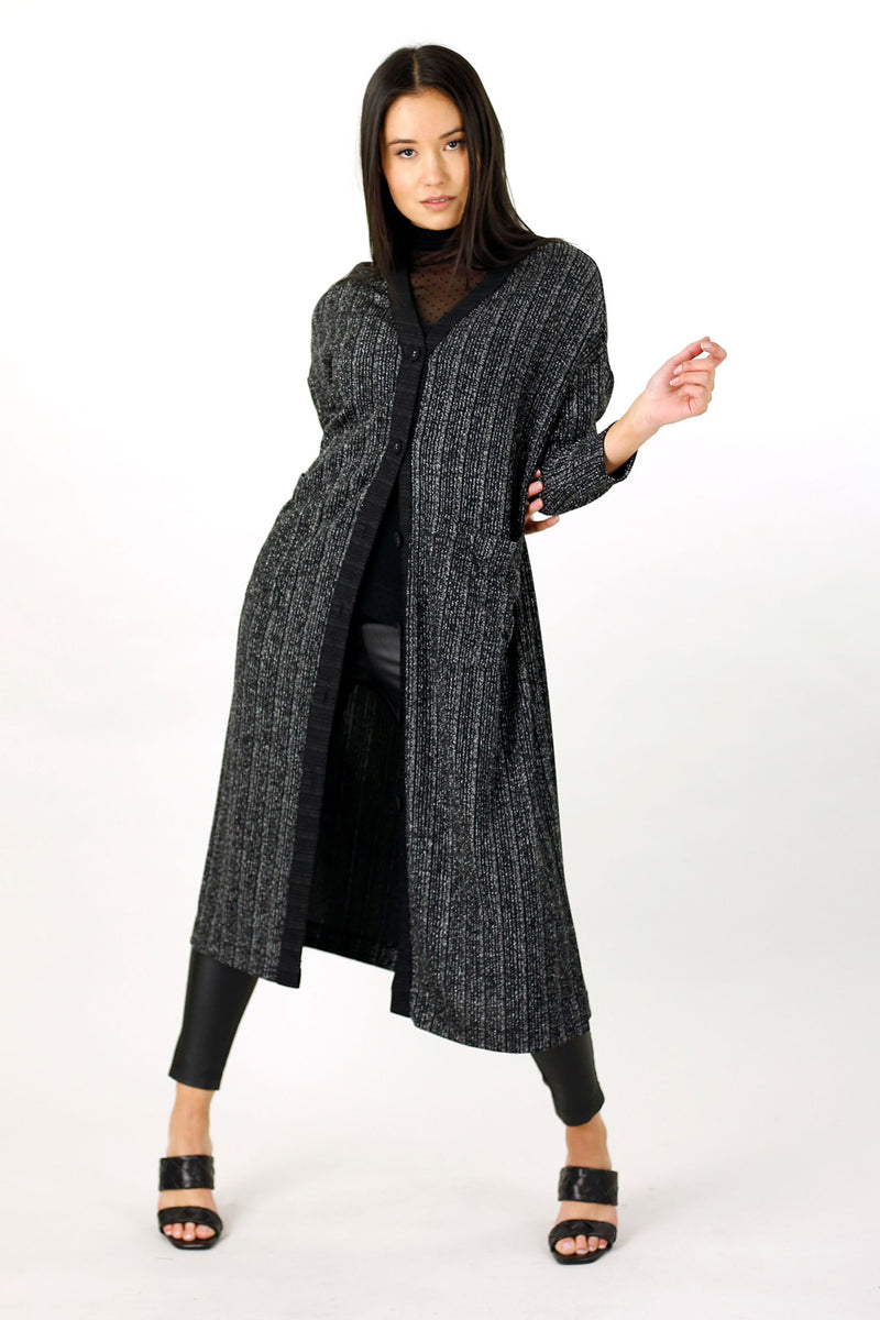 Silver Glam Maxi Cardigan - SALE
