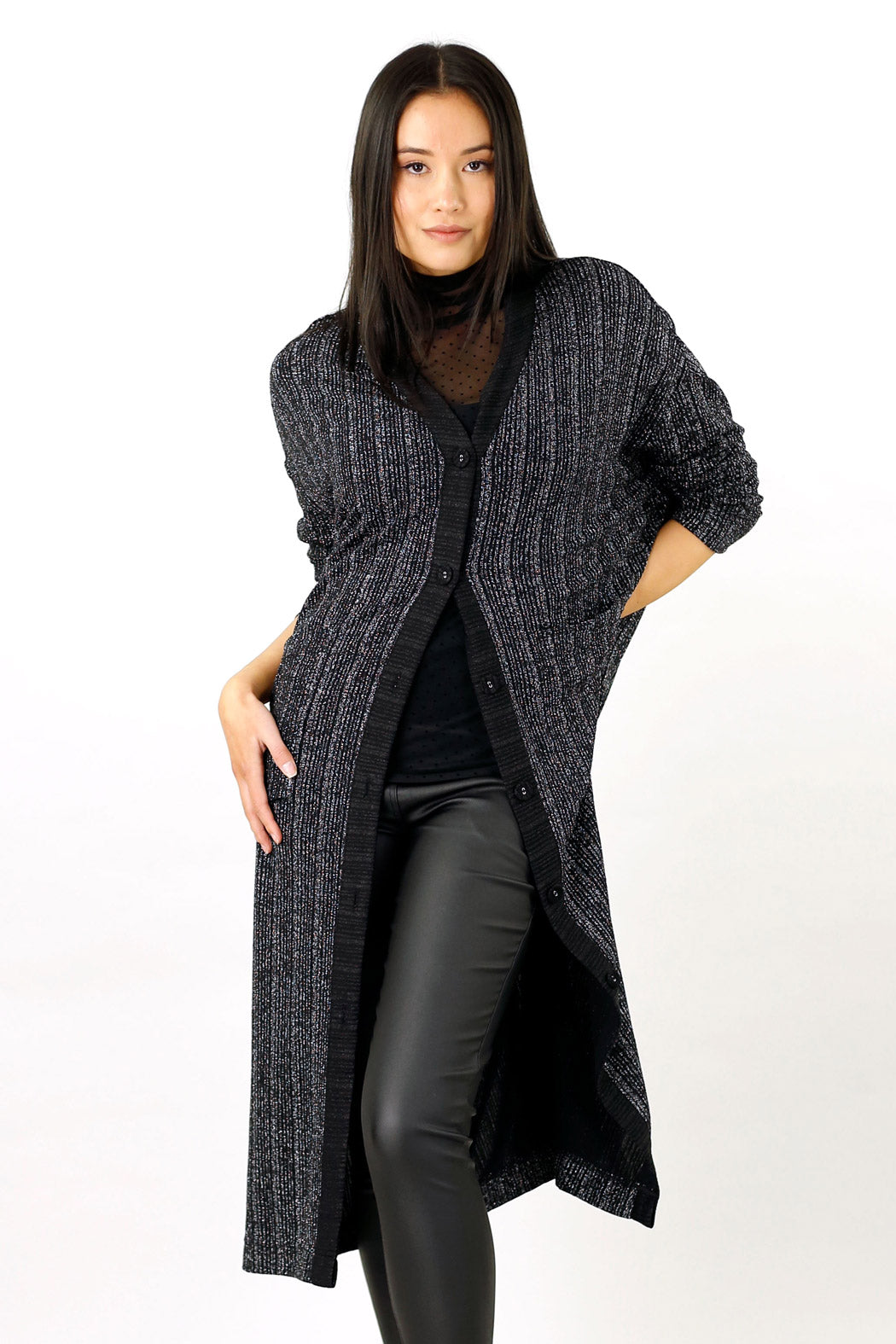 Silver Glam Maxi Cardigan - SALE