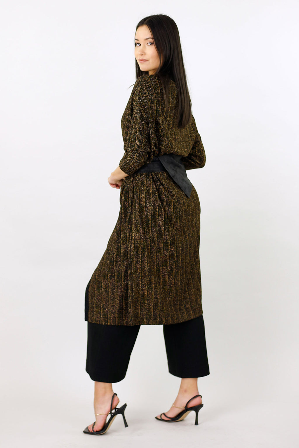 Gold Glam Maxi Cardigan -FINAL SALE