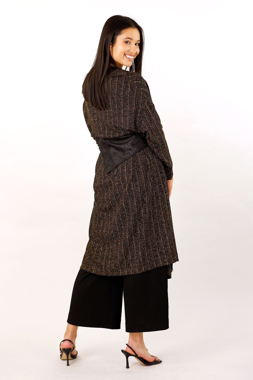 Gold Glam Maxi Cardigan -FINAL SALE