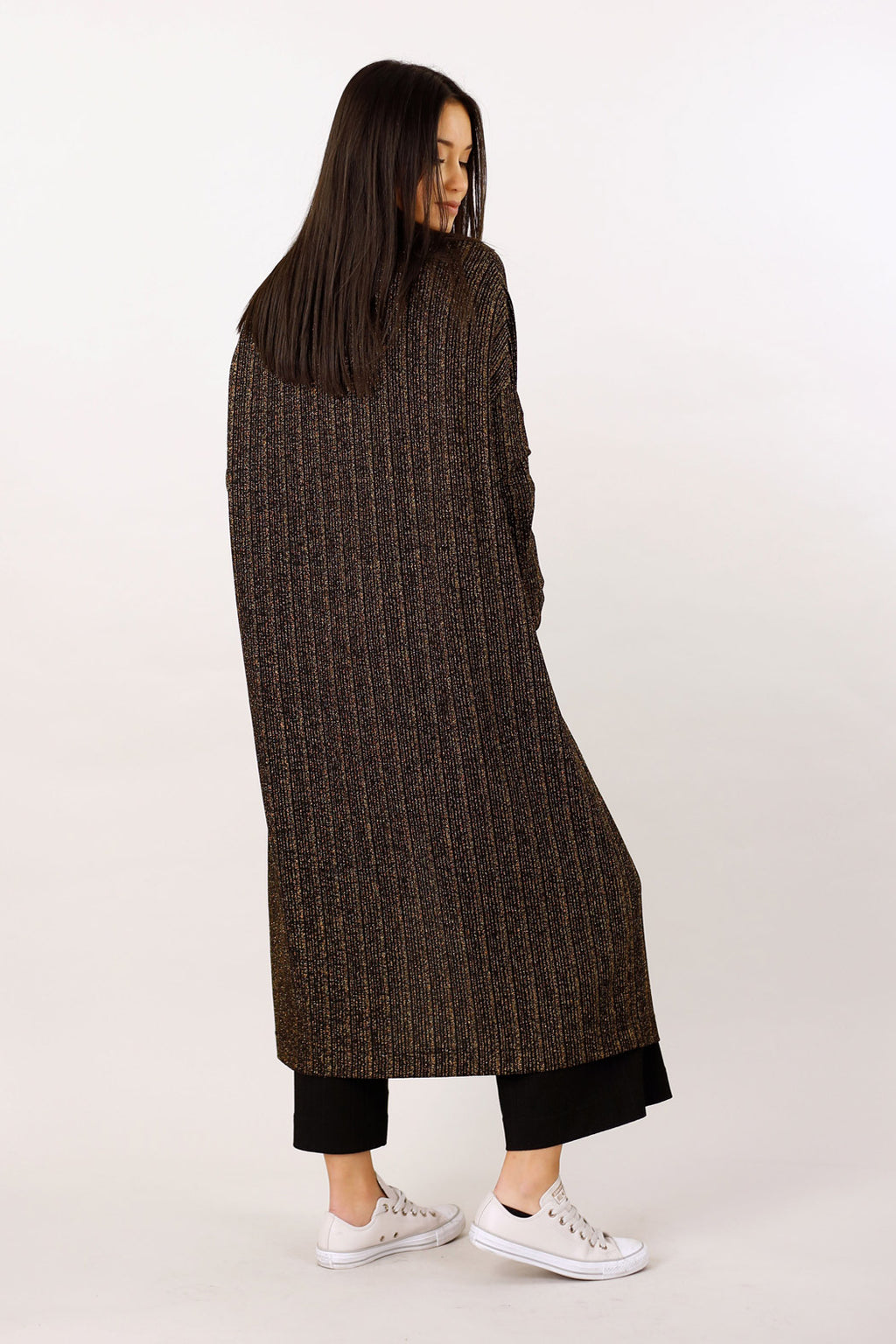 Gold Glam Maxi Cardigan -FINAL SALE