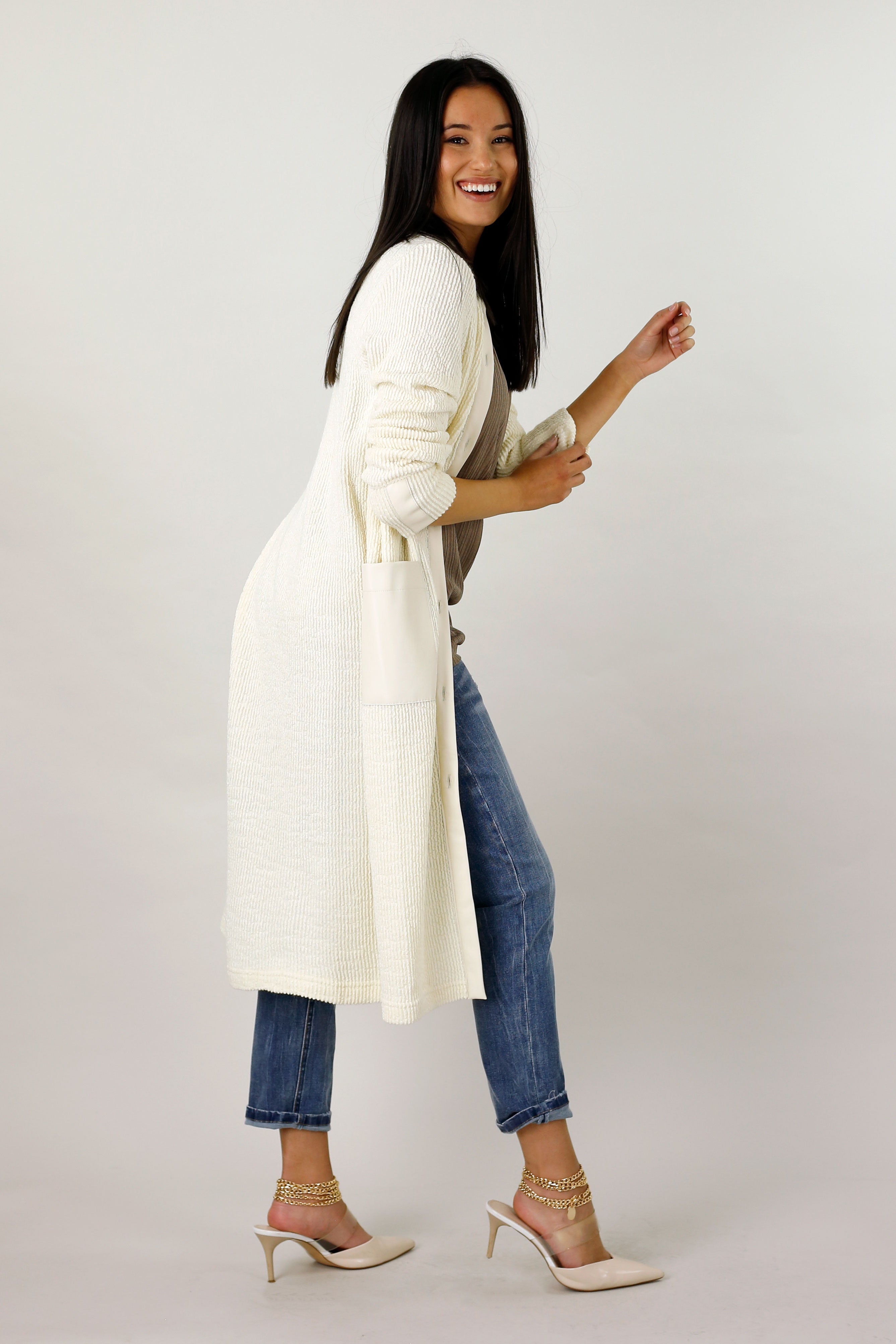Butter Mod Rib Coatigan - SALE – Motto AU