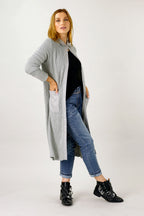 Silver Mod Rib Coatigan - SALE
