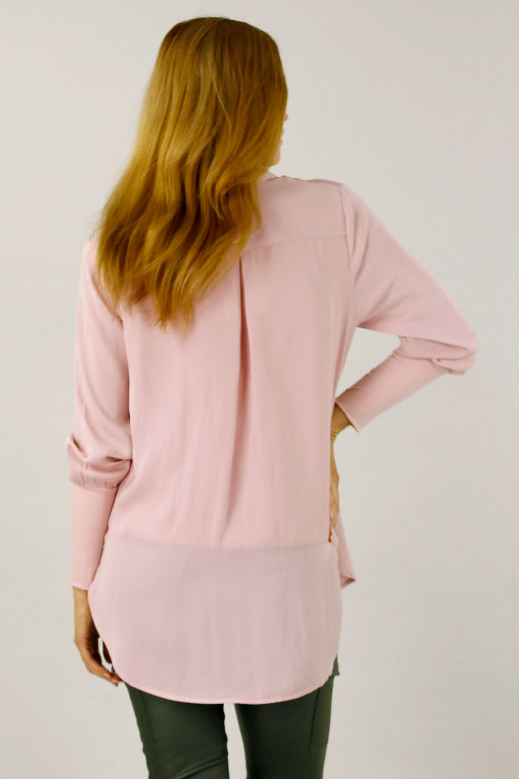 Soft Pink Seta Andie Shirt - SALE