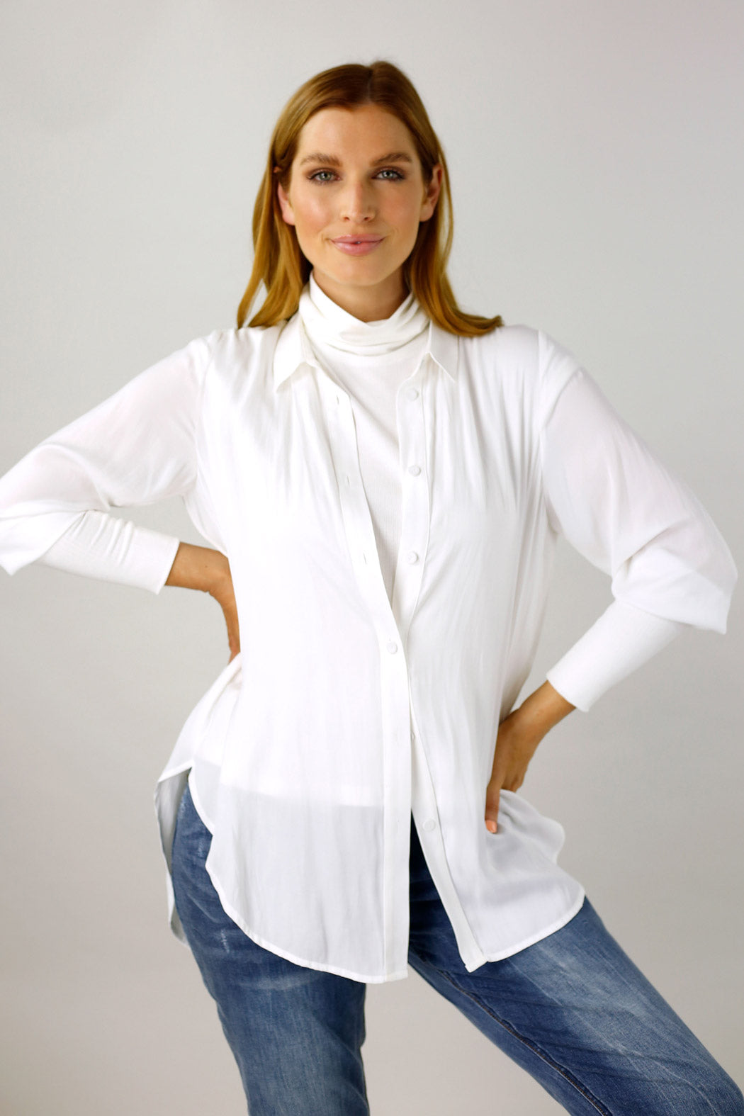 White Seta Andie Shirt - SALE